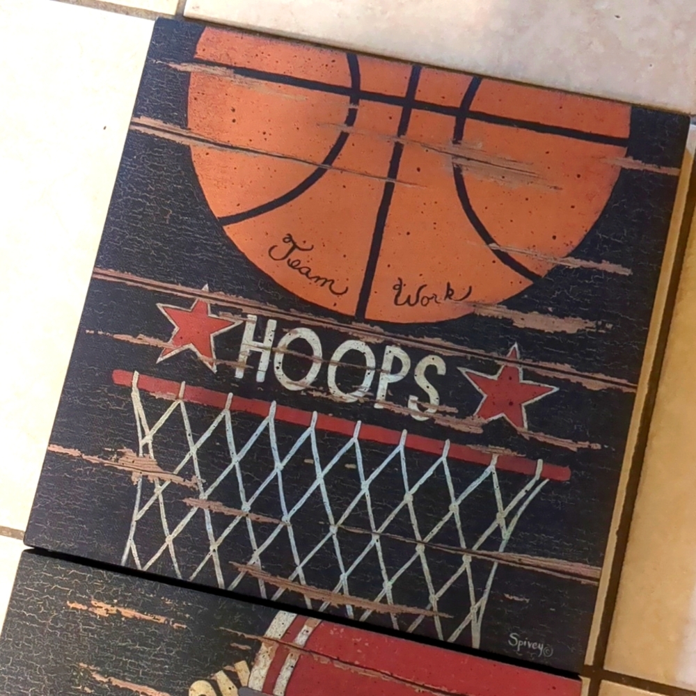 3--PIECE SPORTS CANVAS ART - Picture 5 of 6